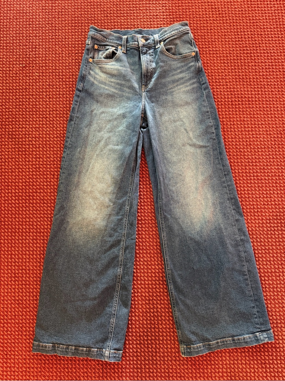 GAP High Rise Stride Jeans in Dark Denim